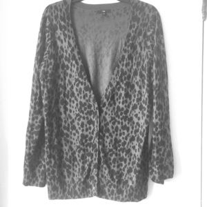 Gap Leopard Print Cardigan
